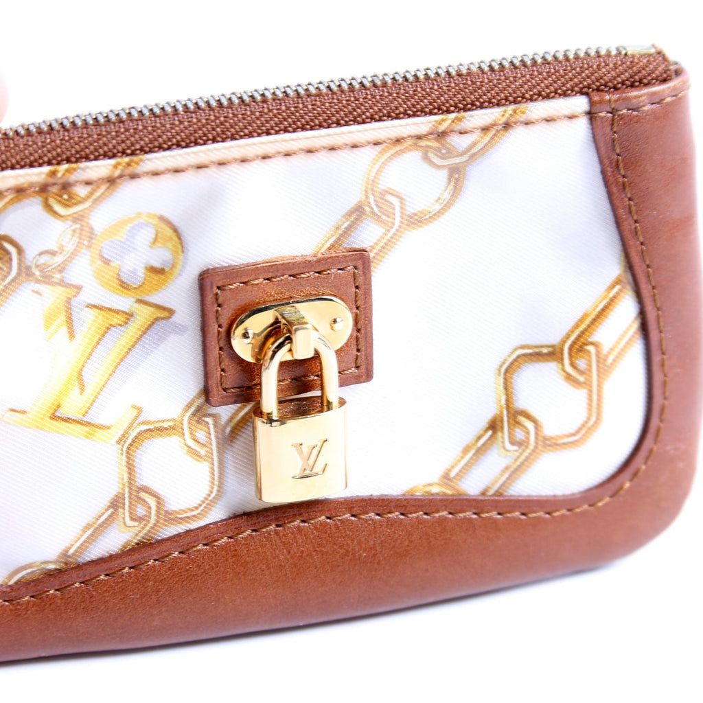 Monogram Charms Key Pouch Brown