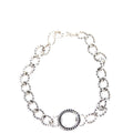 Circle Link Caviar Spark Bracelet 925/Diamonds