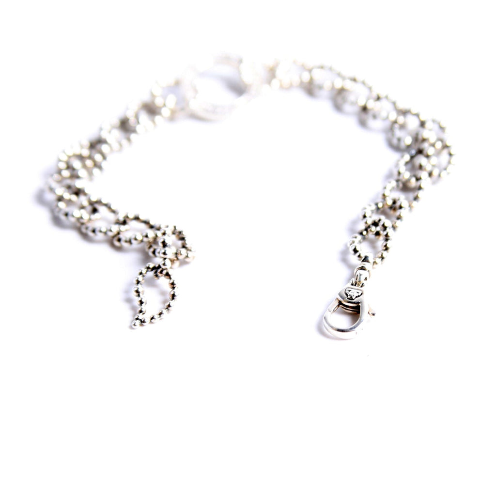 Circle Link Caviar Spark Bracelet 925/Diamonds