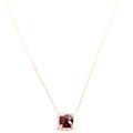 Petite Chatelaine 7MM Necklace 750/Tourmaline/Pave