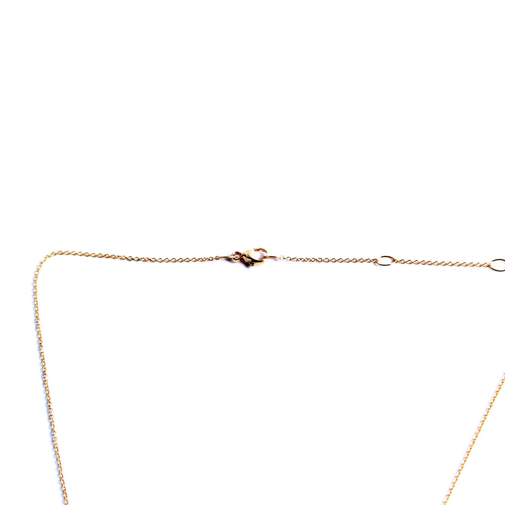 Petite Chatelaine 7MM Necklace 750/Tourmaline/Pave