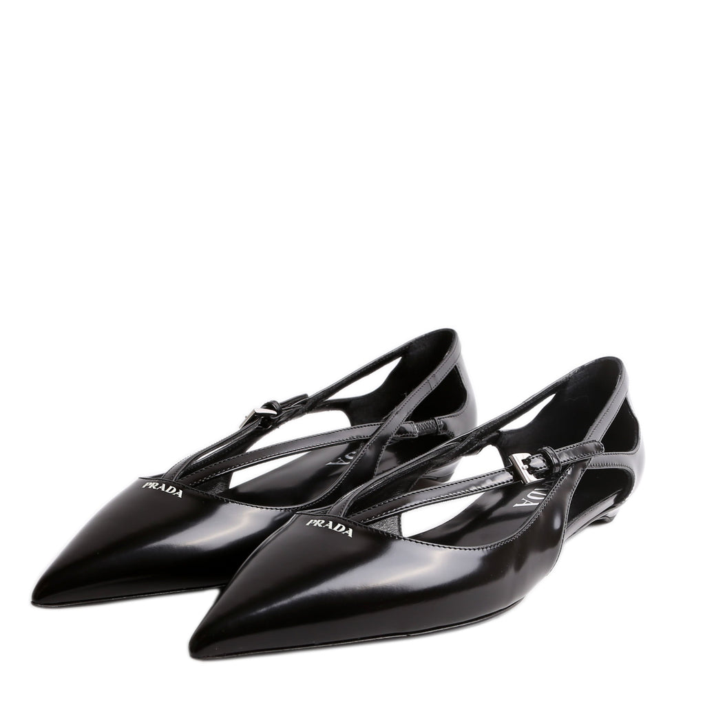 Strappy Pointed Toe Ballet Flats Size 36.5