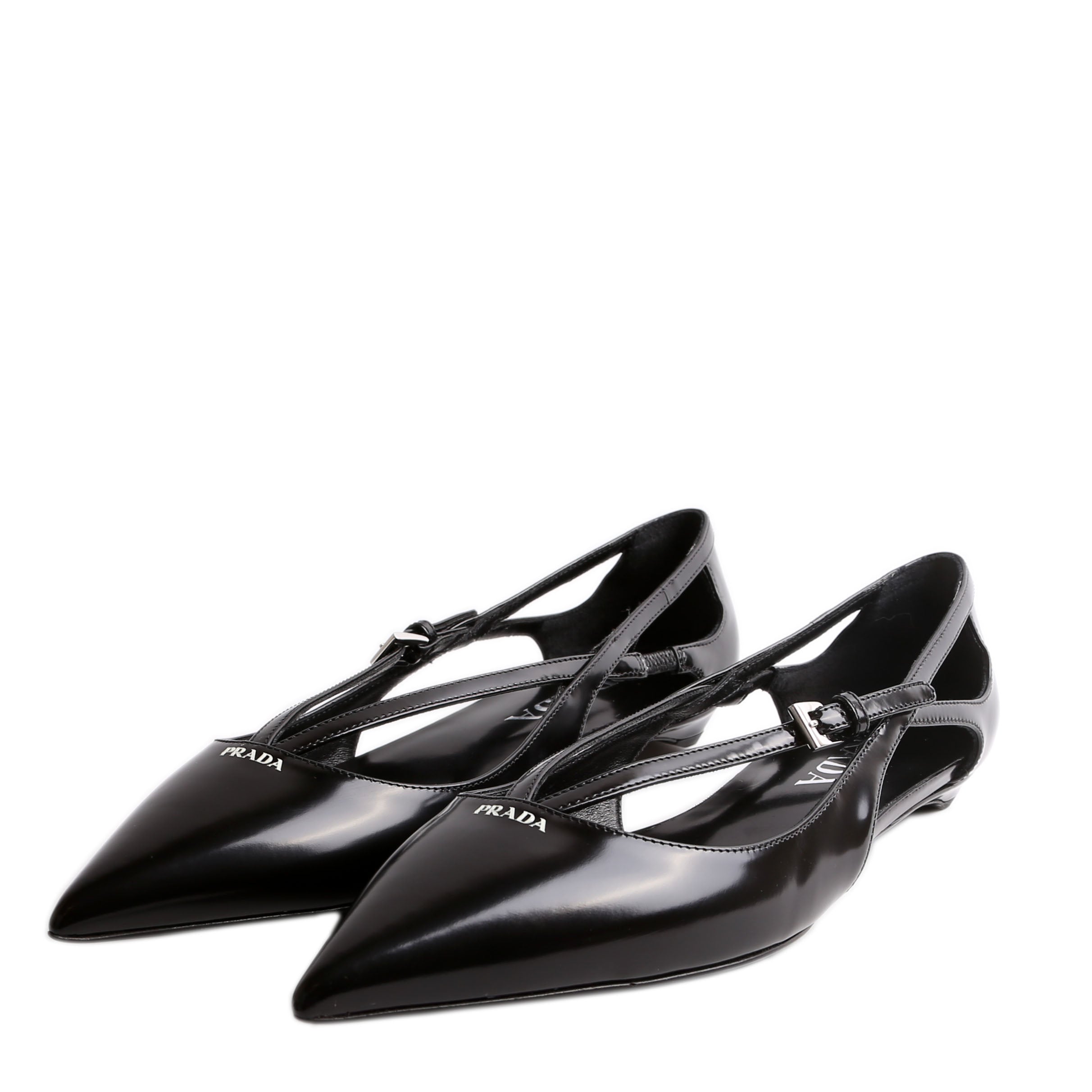 Strappy Pointed Toe Ballet Flats Size 36.5