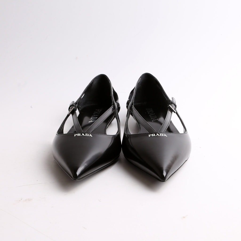 Strappy Pointed Toe Ballet Flats Size 36.5