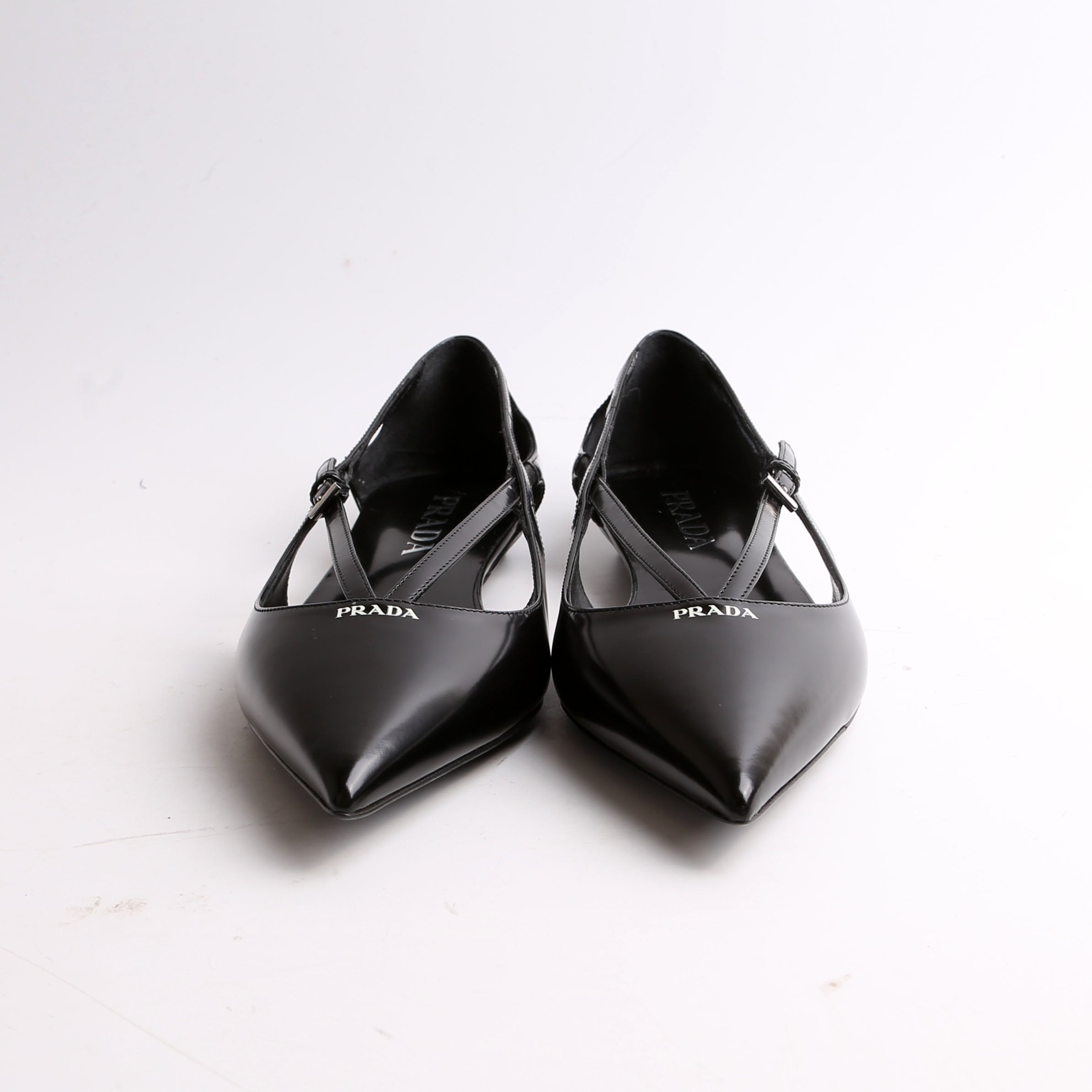 Strappy Pointed Toe Ballet Flats Size 36.5