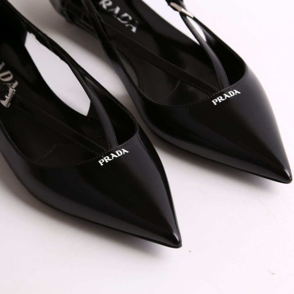 Strappy Pointed Toe Ballet Flats Size 36.5