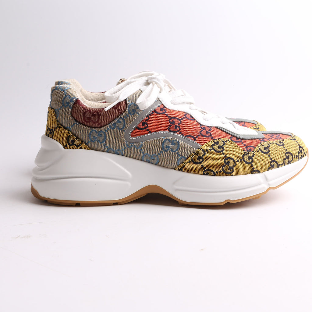 Rhyton Mixed GG Sneakers Men Size 10 (W 42)