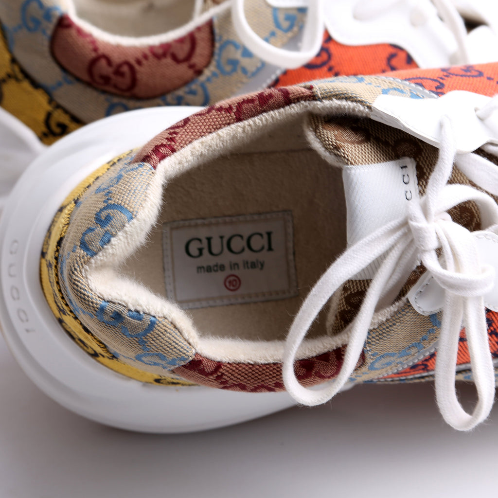 Rhyton Mixed GG Sneakers Men Size 10 (W 42)