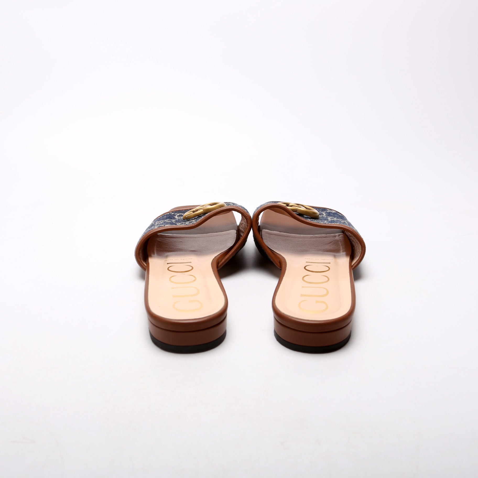 Marmont Denim Slides Size 38.5 Denim
