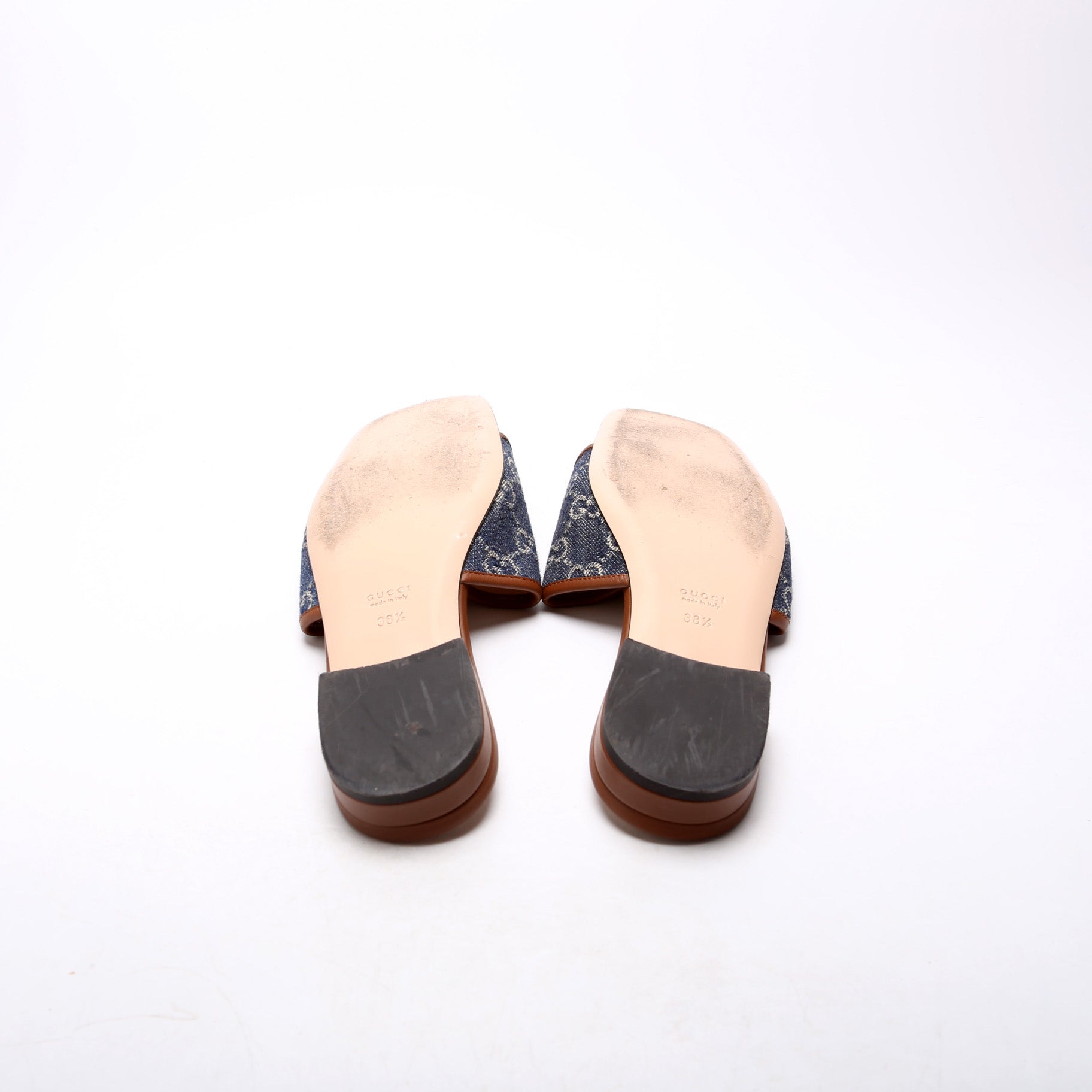 Marmont Denim Slides Size 38.5 Denim