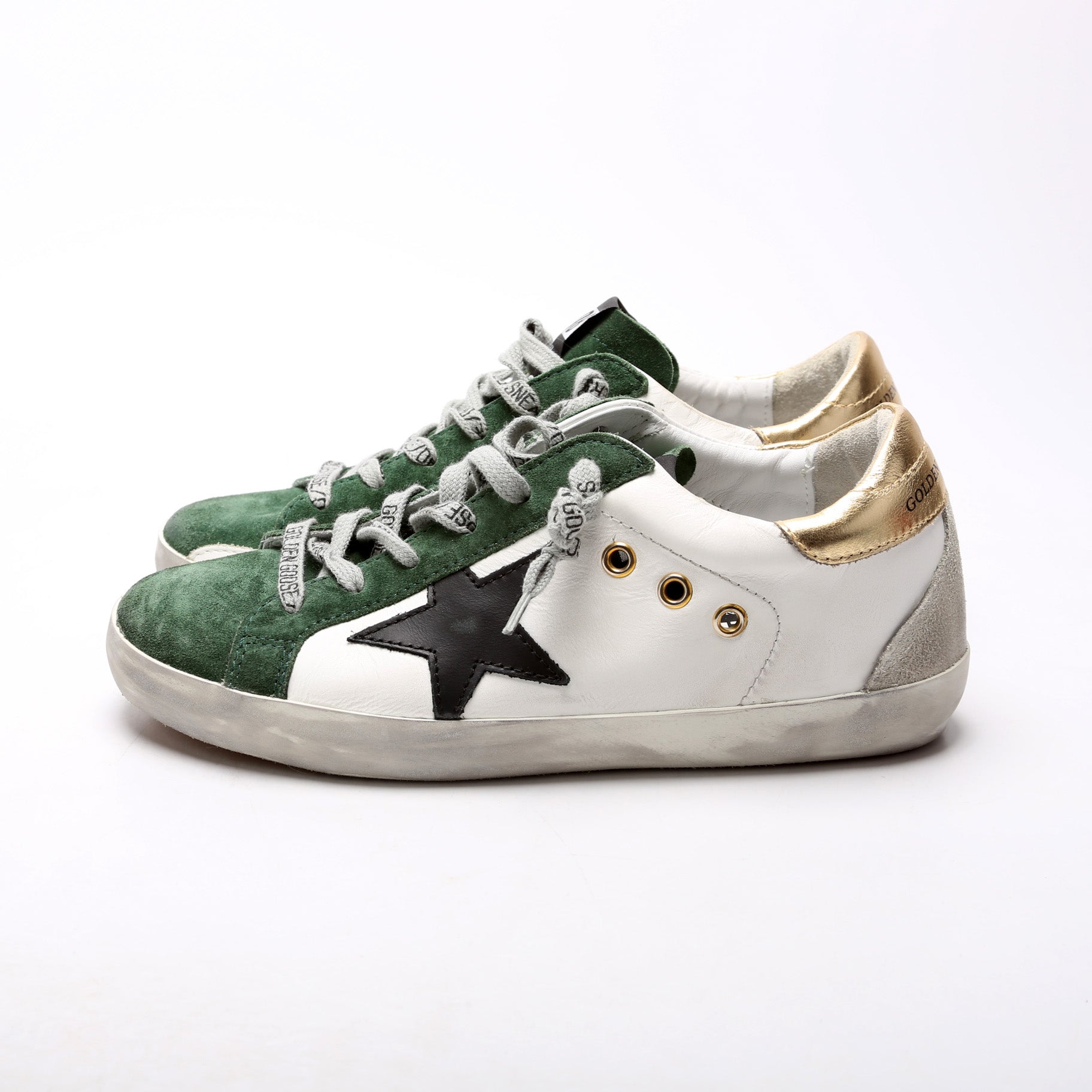 Superstar Classic Sneakers Size 36 White/Green