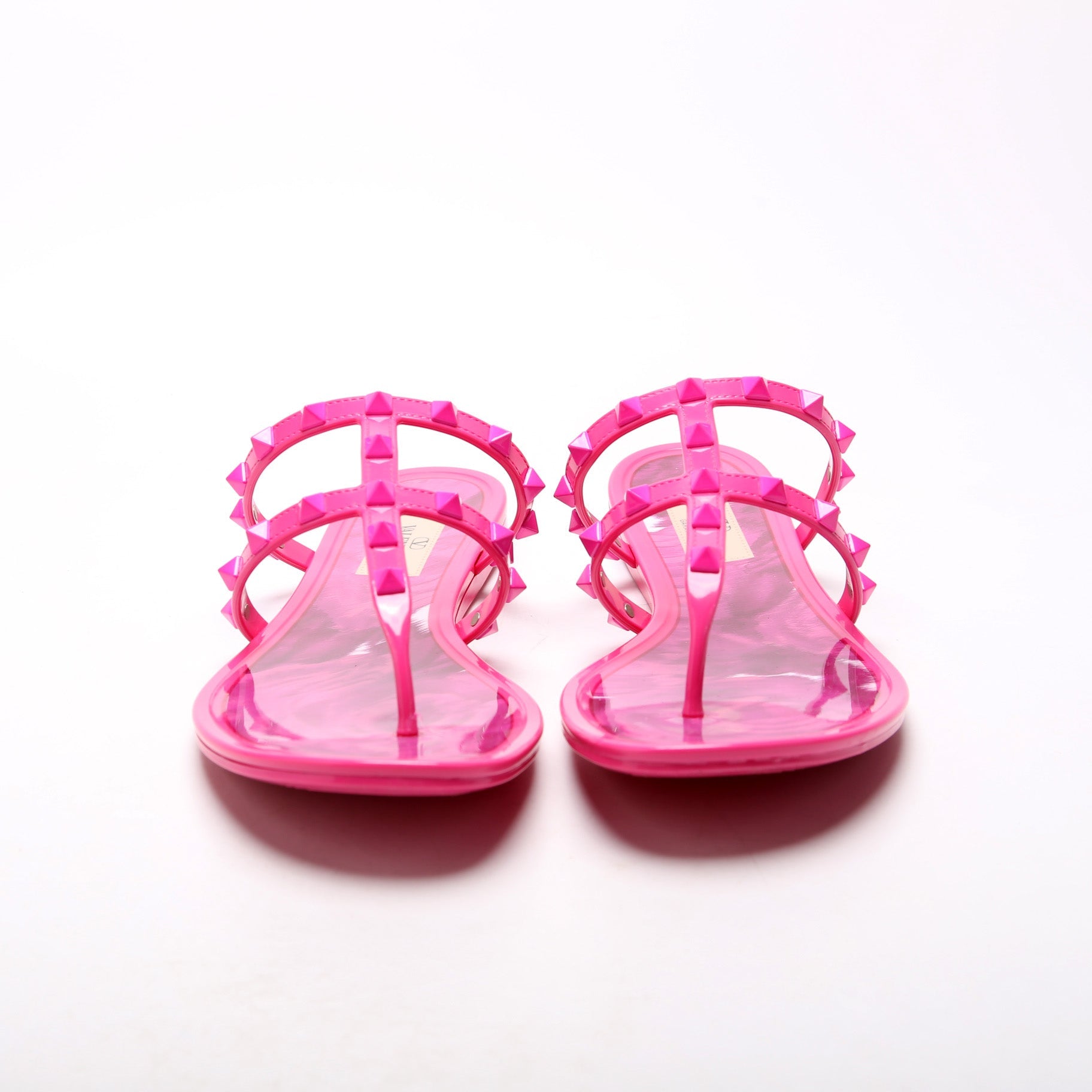 Rockstud Jelly Caged Sandals Size 39 Pink