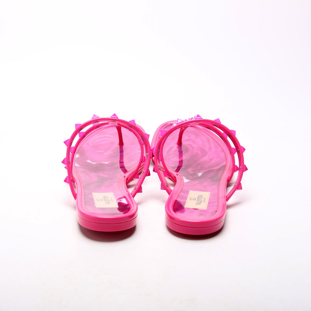 Rockstud Jelly Caged Sandals Size 39 Pink