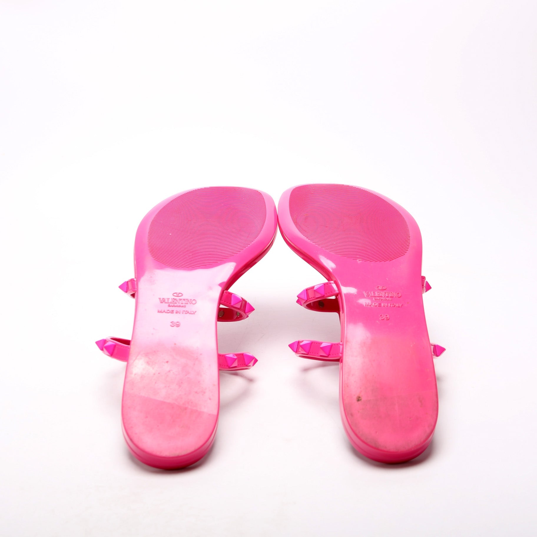 Rockstud Jelly Caged Sandals Size 39 Pink