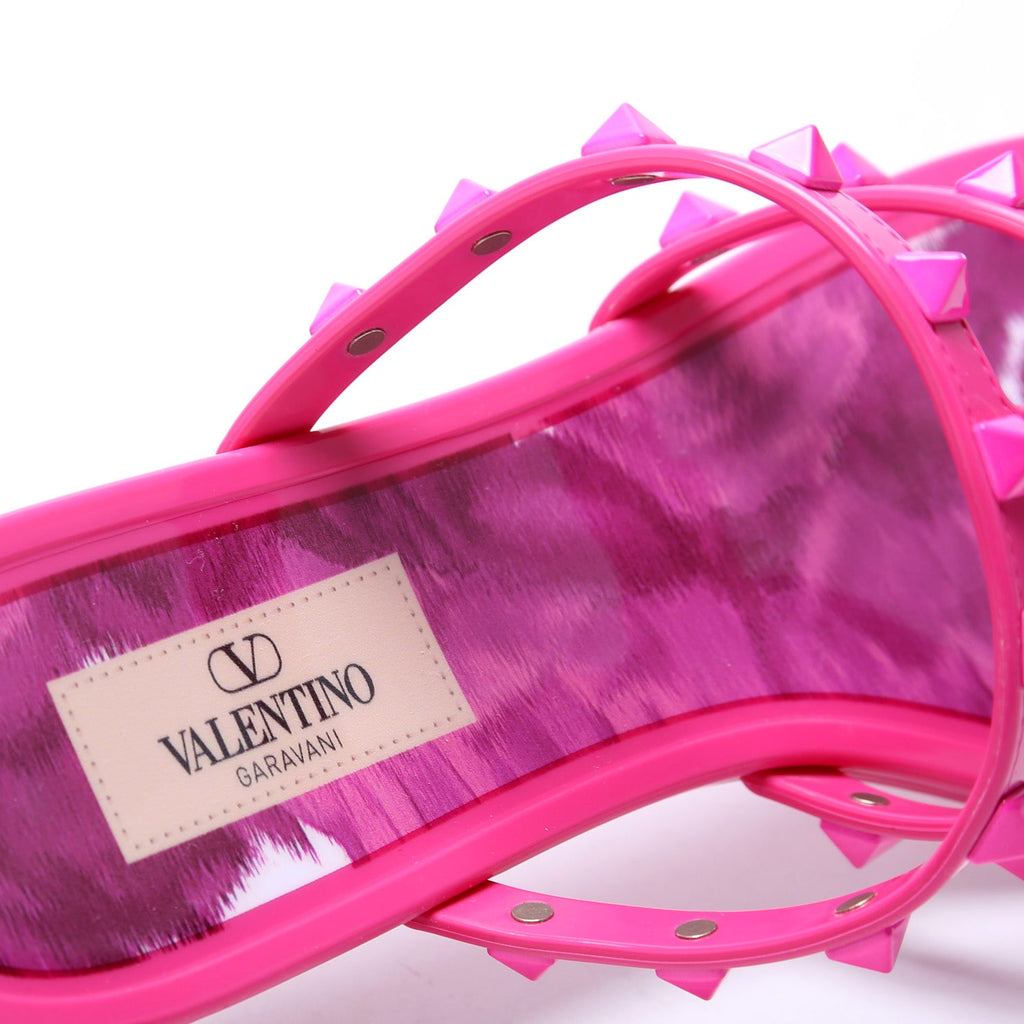 Rockstud Jelly Caged Sandals Size 39 Pink
