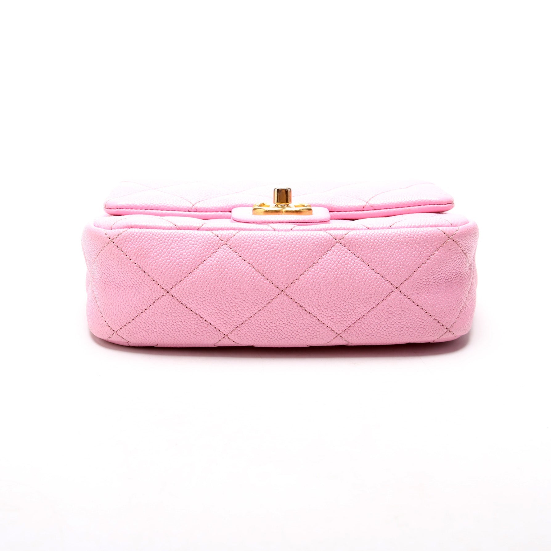 Classic Flap Mini Sweetheart Chain Caviar RFID Pink