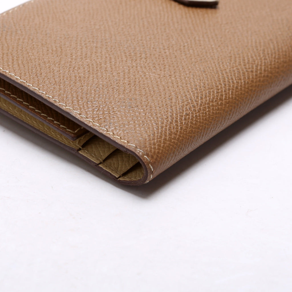Bearn Trifold Wallet Epsom Leather Brown