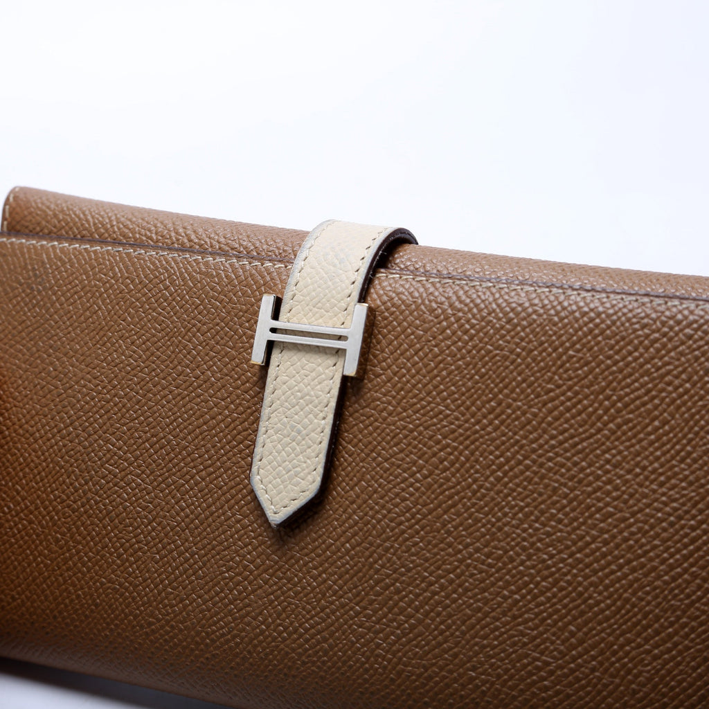 Bearn Trifold Wallet Epsom Leather Brown