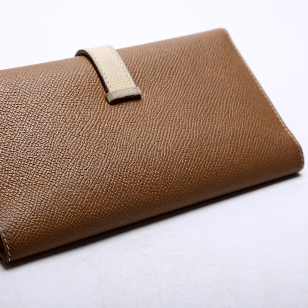 Bearn Trifold Wallet Epsom Leather Brown