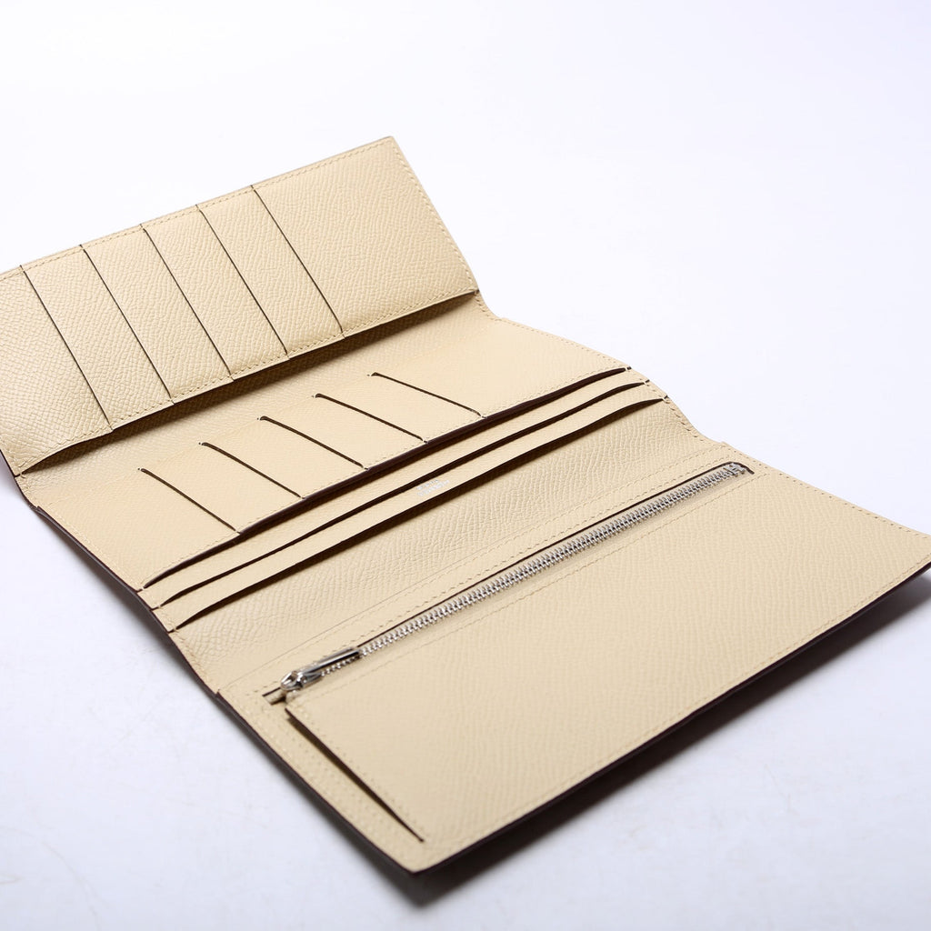 Bearn Trifold Wallet Epsom Leather Brown