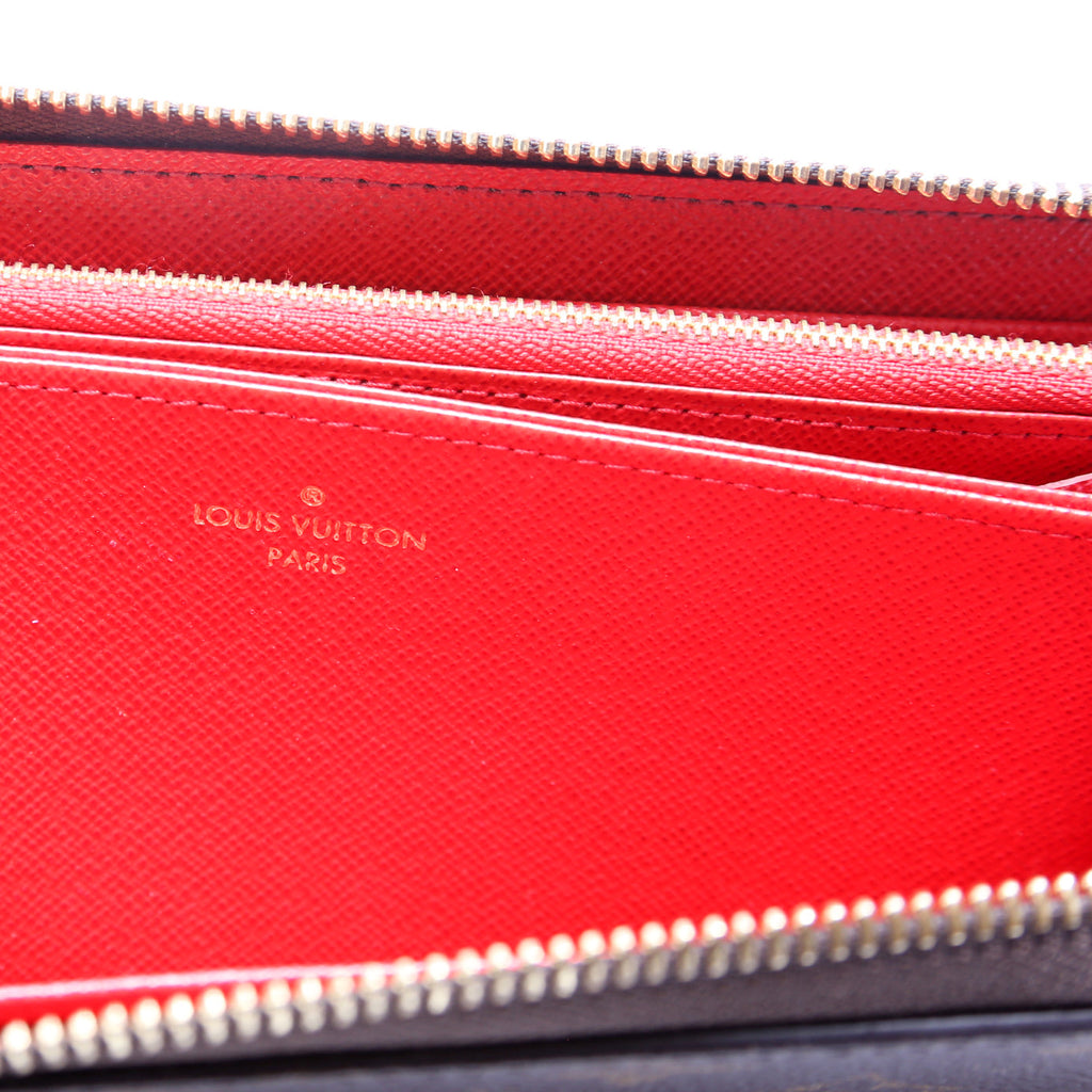 Zippy Wallet Monogram Red
