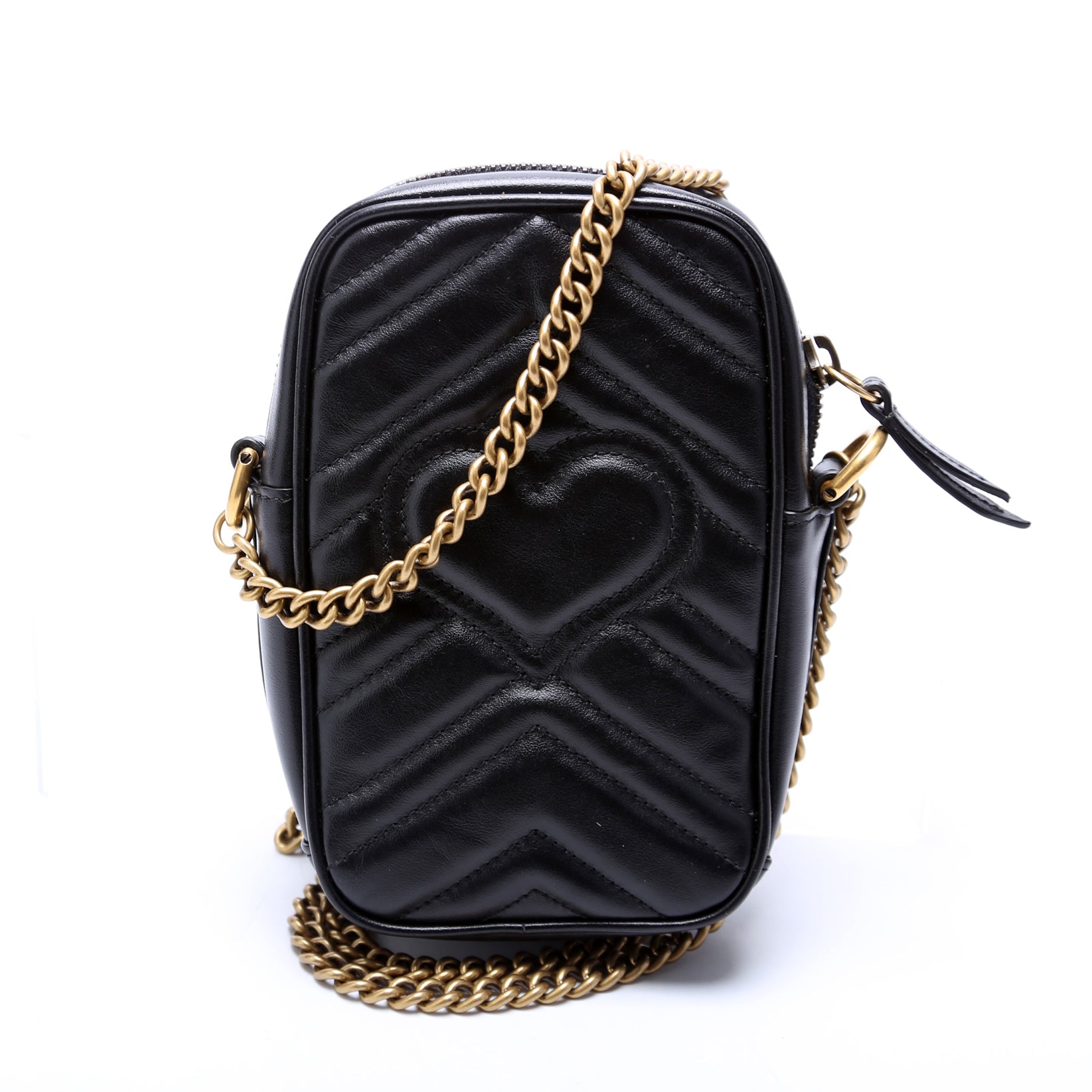598597 GG Marmont Mini Bag Black