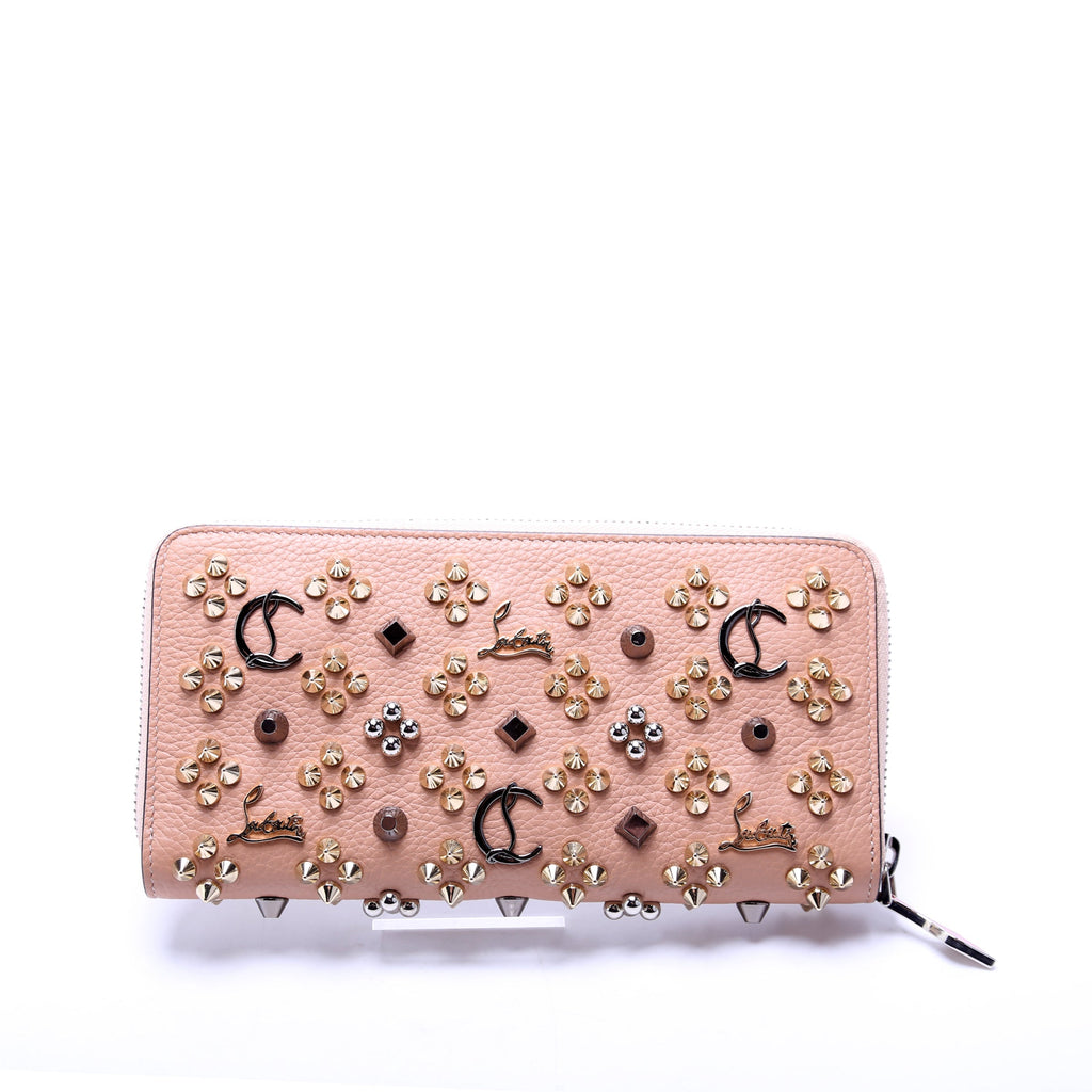 Panettone Spike Zip Around Wallet Tan