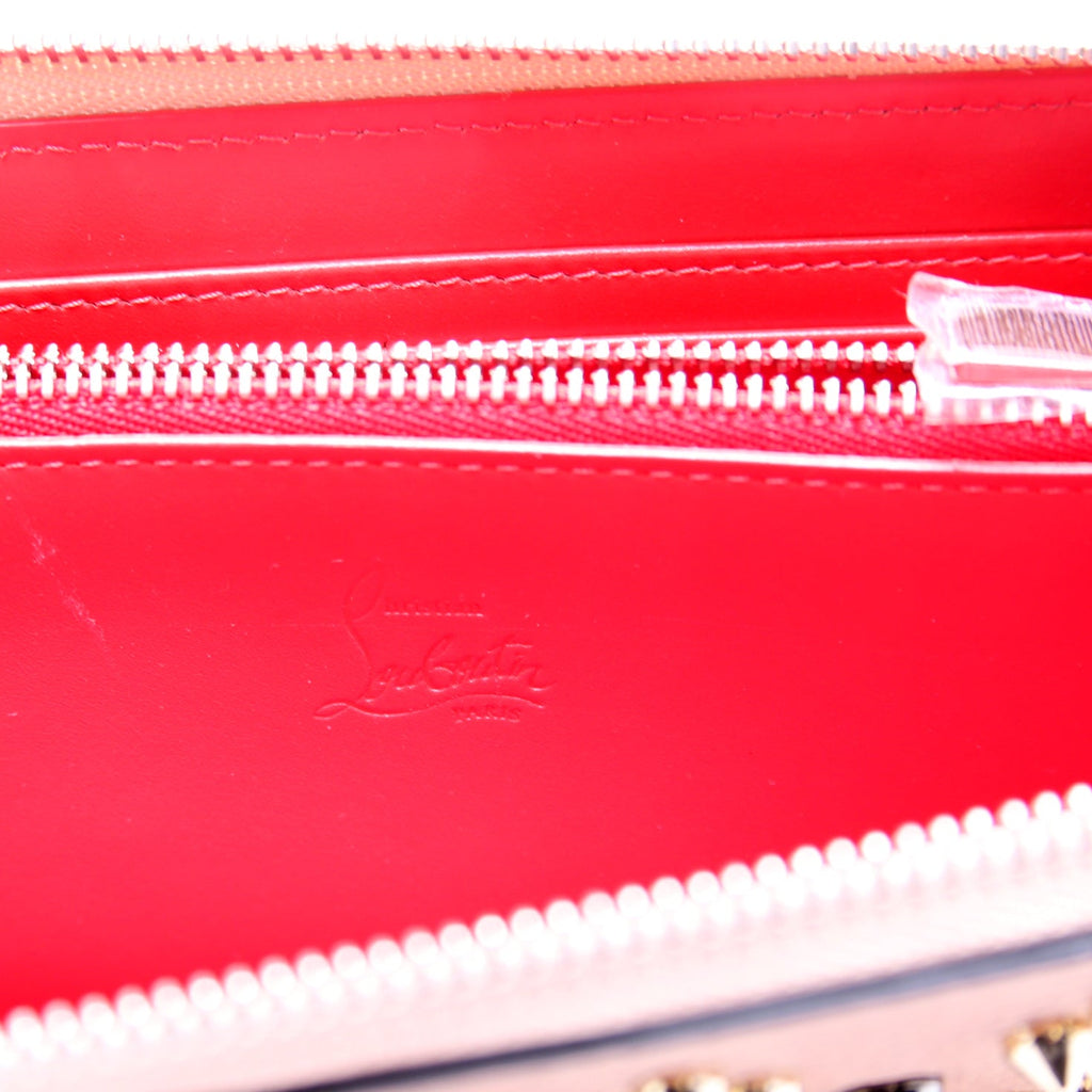 Panettone Spike Zip Around Wallet Tan