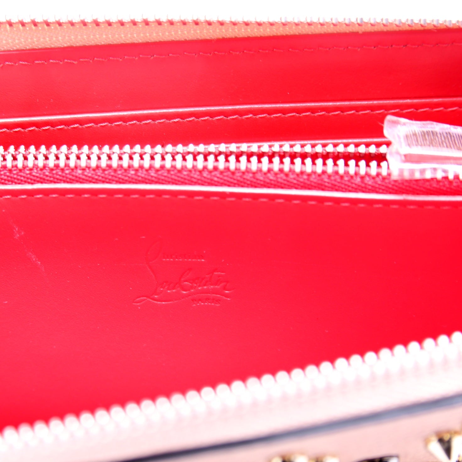 Panettone Spike Zip Around Wallet Tan