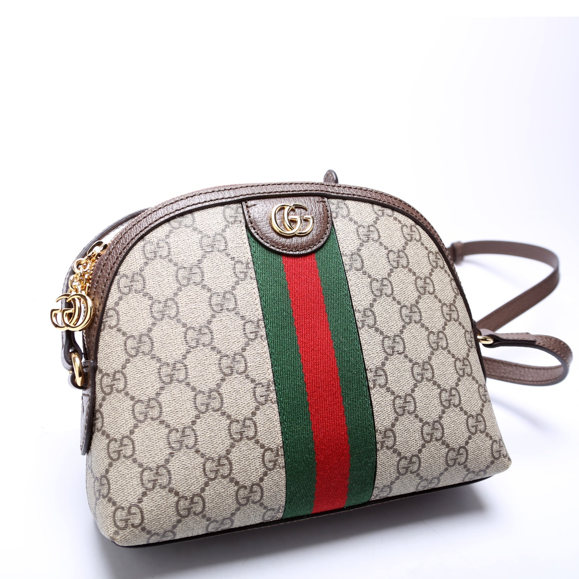 499621 Ophidia GG Small Crossbody Brown
