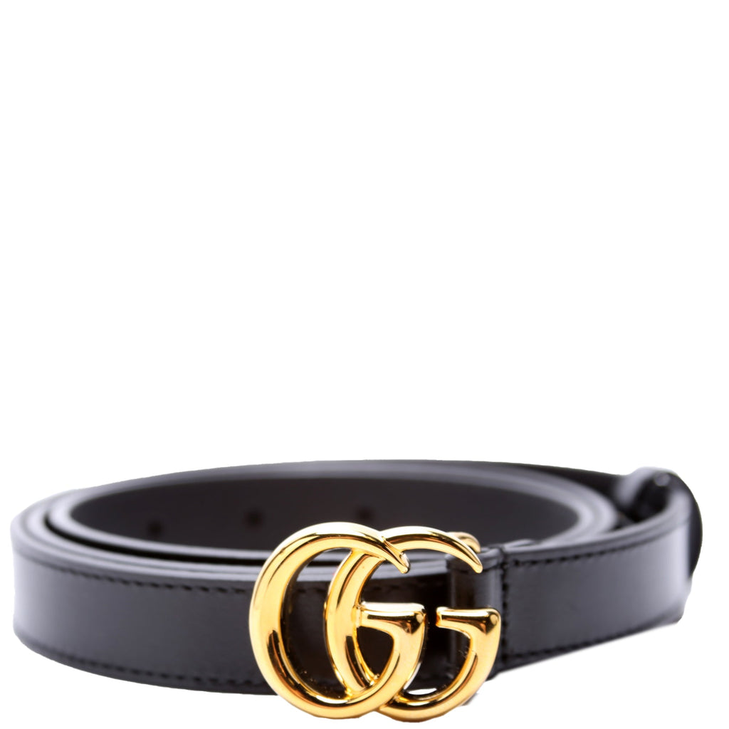 409417 GG Marmont Thin Belt Size 95/38 Black