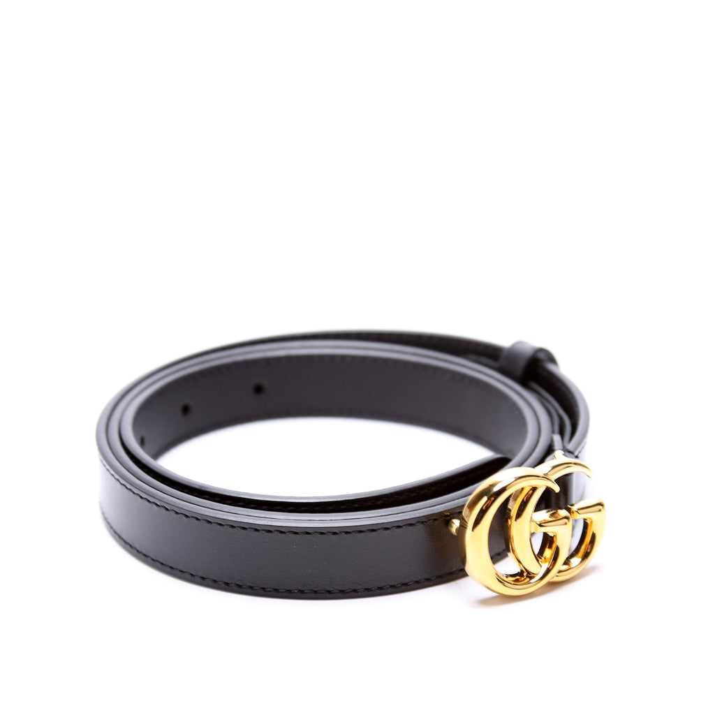 409417 GG Marmont Thin Belt Size 95/38 Black