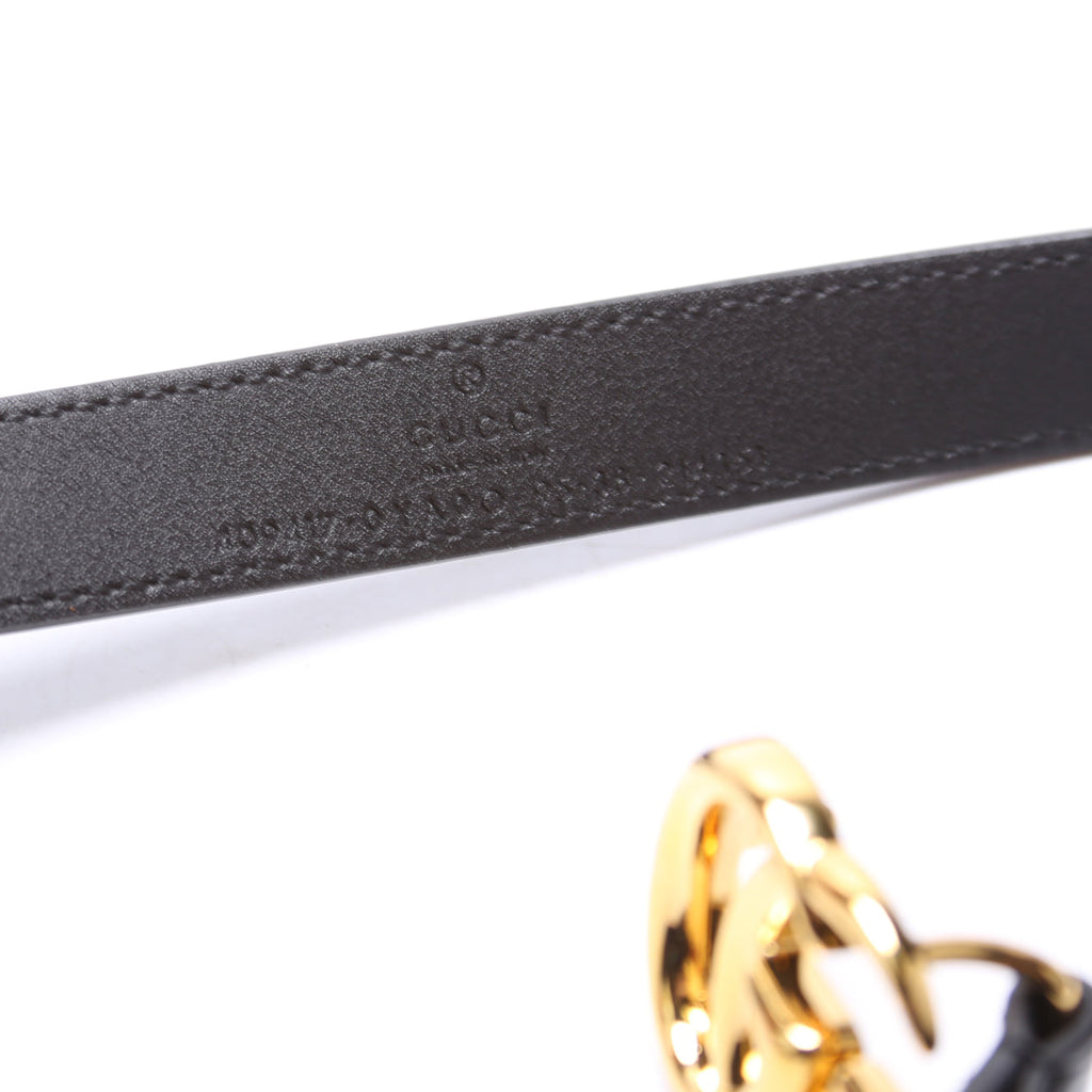 409417 GG Marmont Thin Belt Size 95/38 Black