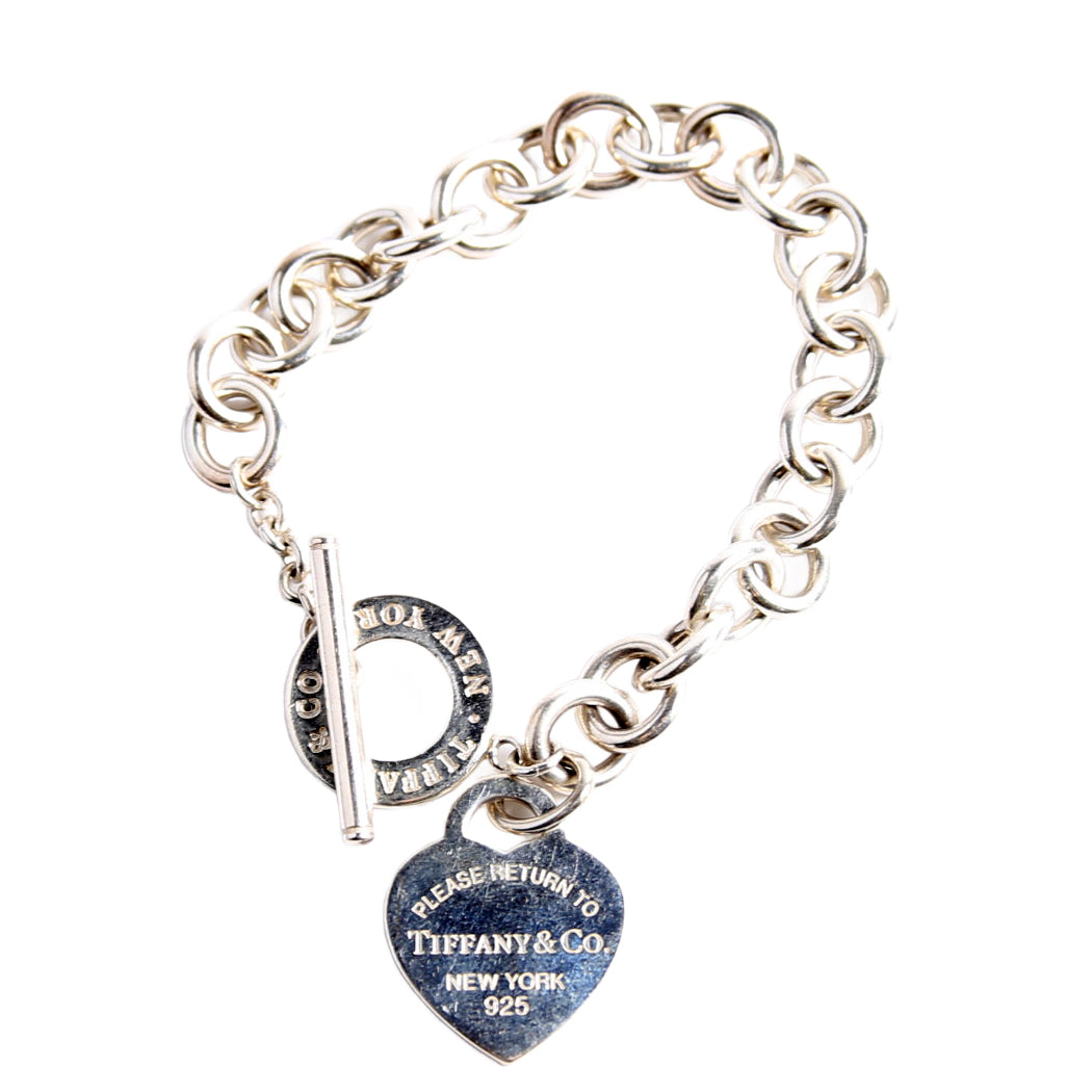 Toggle Heart Please Return To Bracelet 925