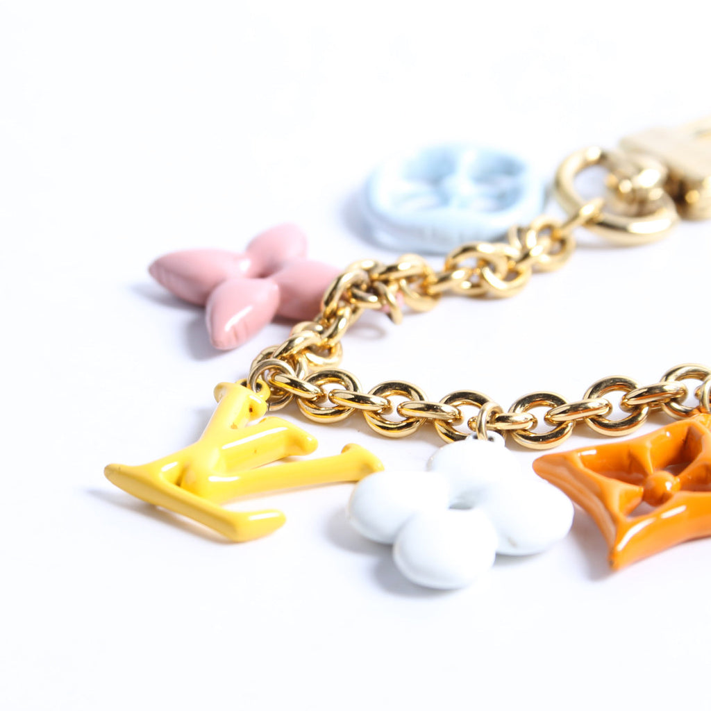 LV Pop Flower Chain Charm Gold/Multicolor