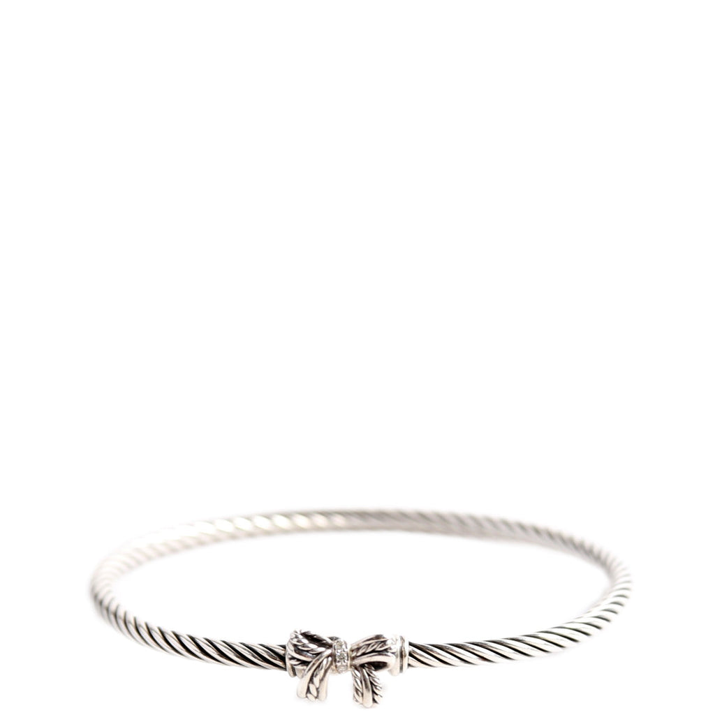 Classic Cable Bow 3MM Bracelet 925/PAVE