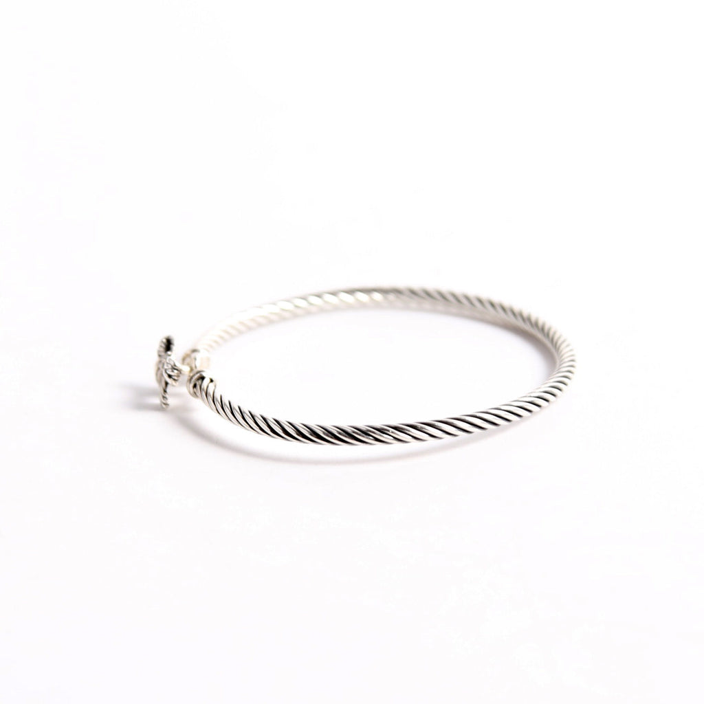 Classic Cable Bow 3MM Bracelet 925/PAVE