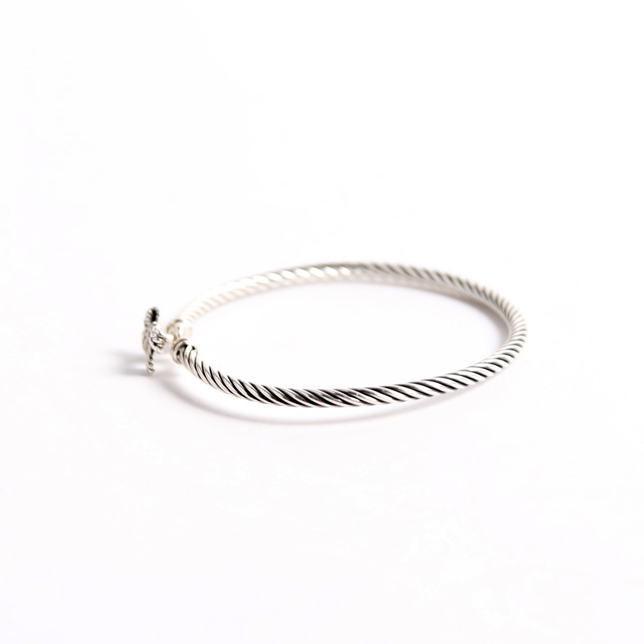 Classic Cable Bow 3MM Bracelet 925/PAVE