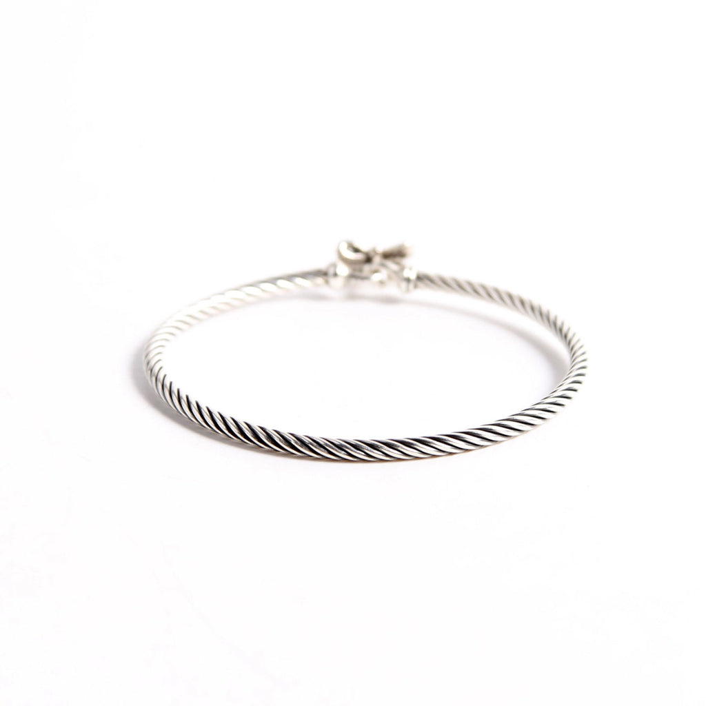 Classic Cable Bow 3MM Bracelet 925/PAVE