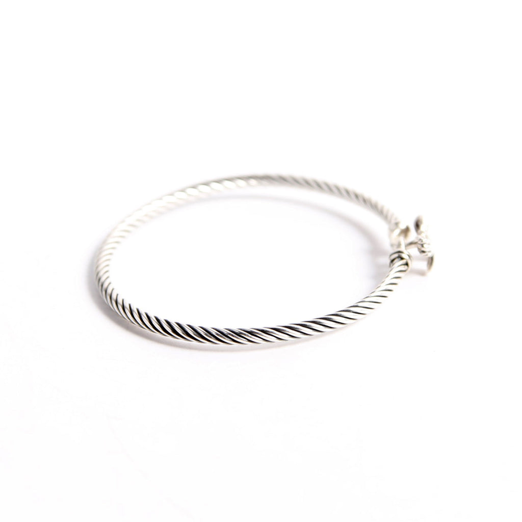 Classic Cable Bow 3MM Bracelet 925/PAVE