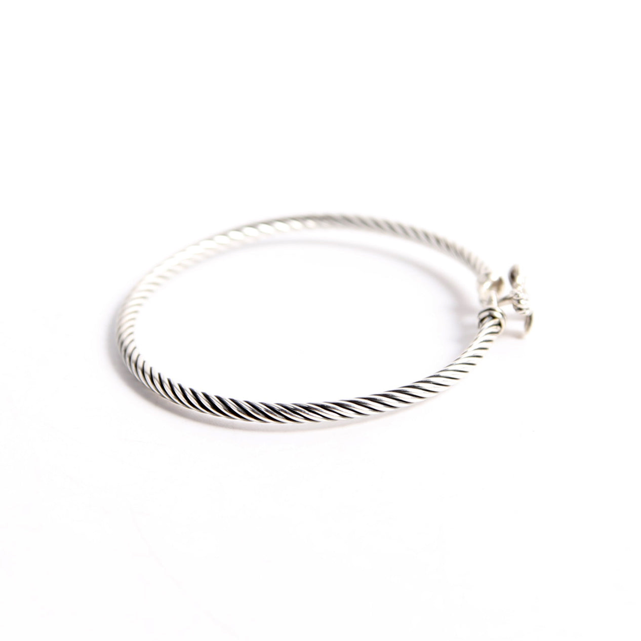 Classic Cable Bow 3MM Bracelet 925/PAVE