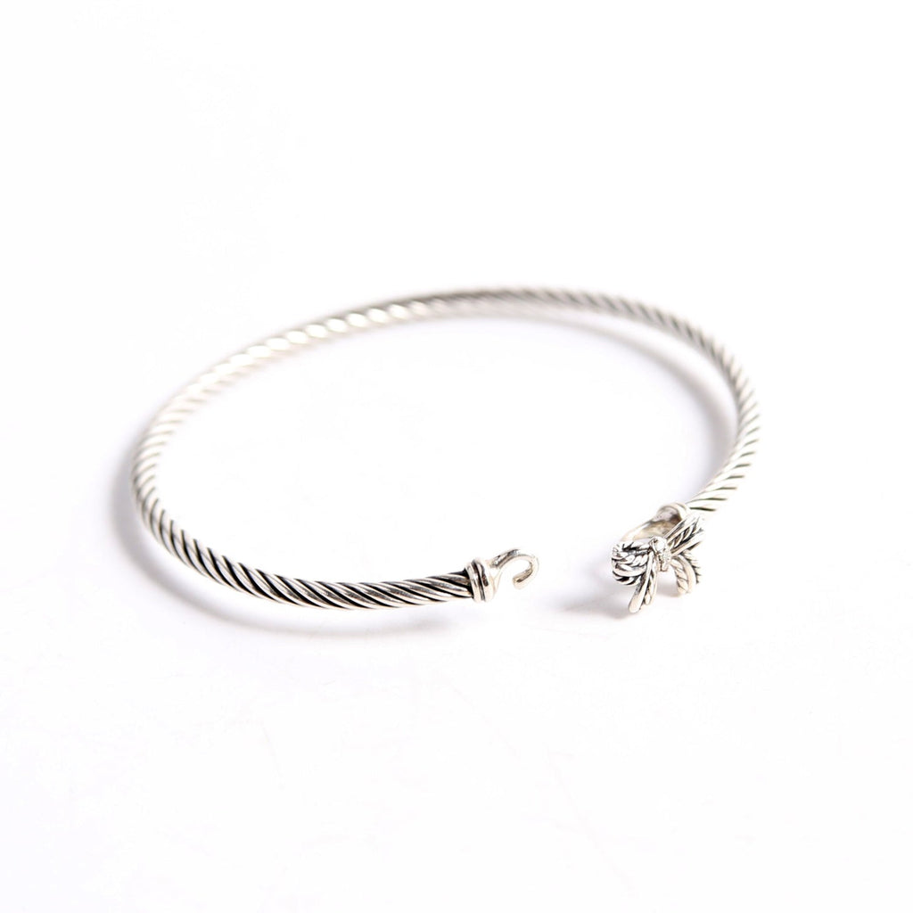 Classic Cable Bow 3MM Bracelet 925/PAVE