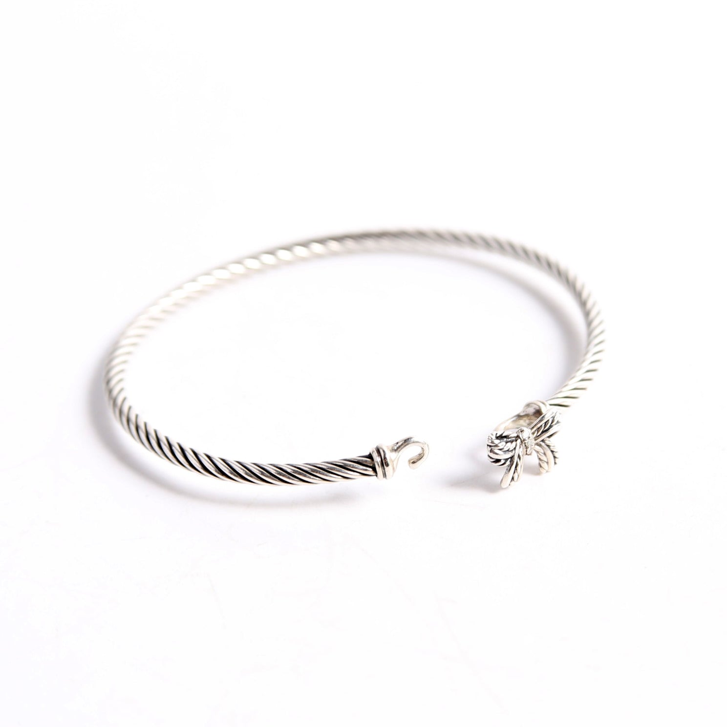 Classic Cable Bow 3MM Bracelet 925/PAVE