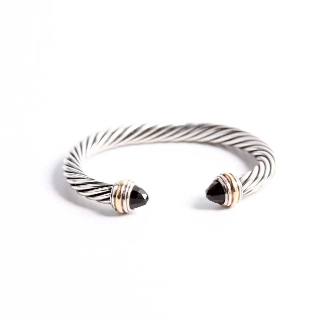 Cable Classics 7mm Bracelet Onyx/925/750