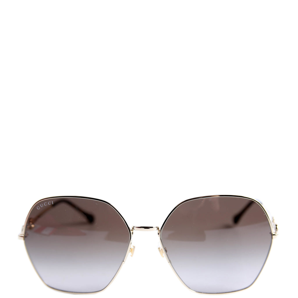 GG1335S Oversized Sunglasses Gold/Brown