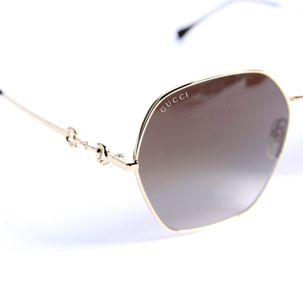 GG1335S Oversized Sunglasses Gold/Brown