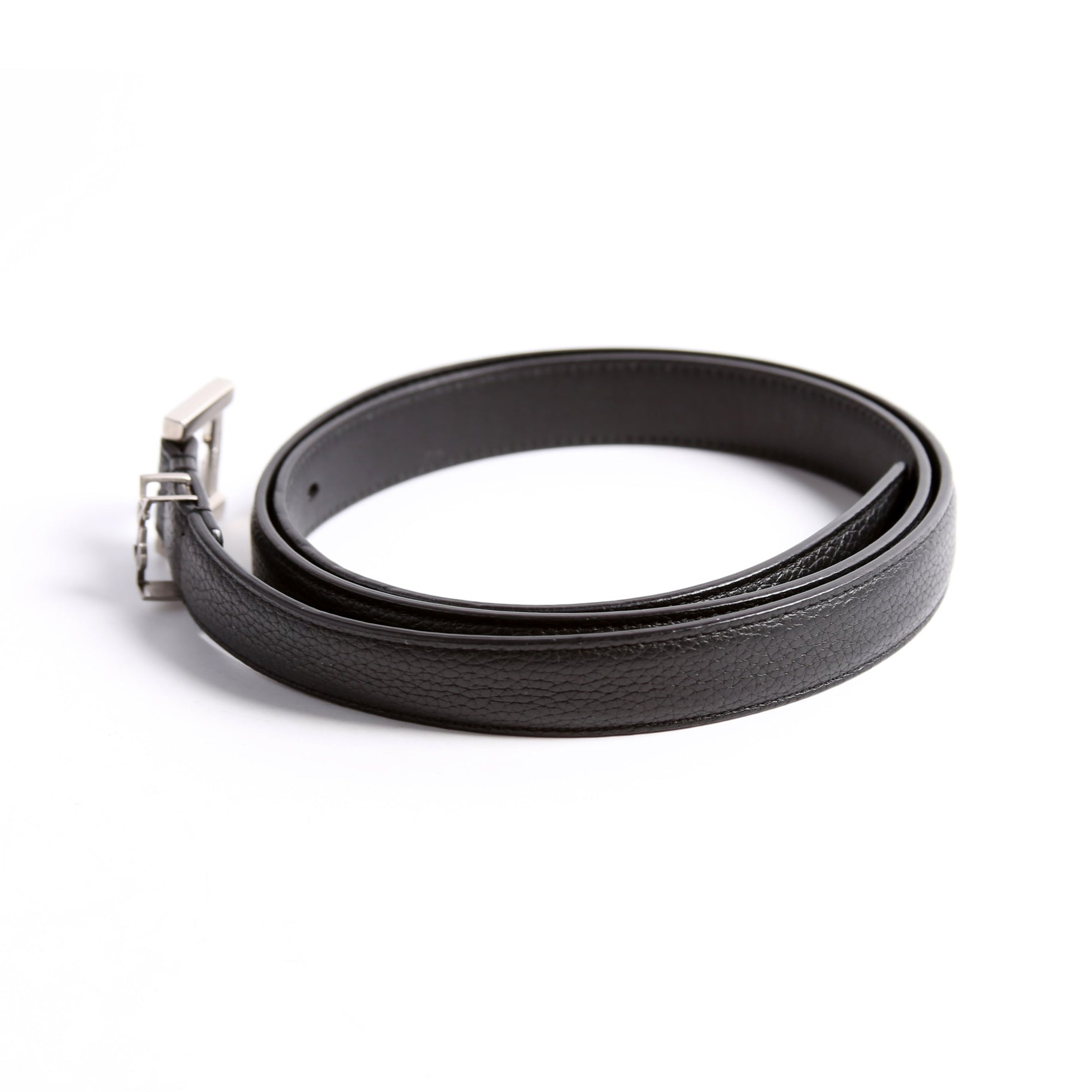 554465 Cassandre Thin Square Belt Size 85 Black
