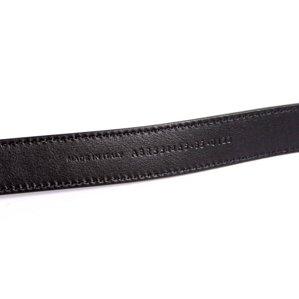 554465 Cassandre Thin Square Belt Size 85 Black