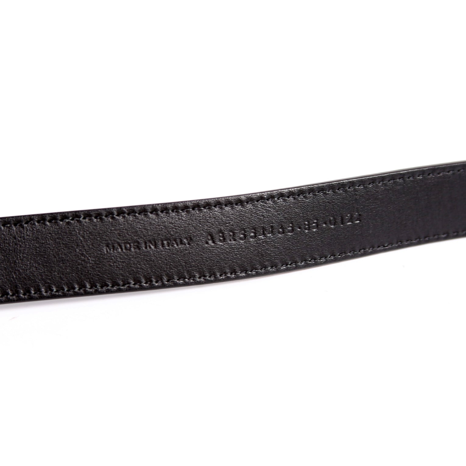 554465 Cassandre Thin Square Belt Size 85 Black