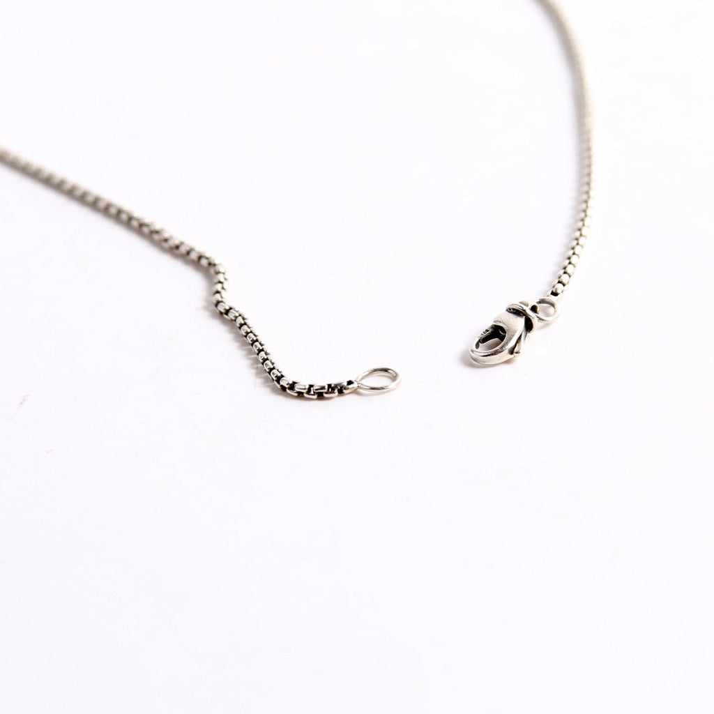 Dome Pendant Necklace 925/Garnet/Ruby